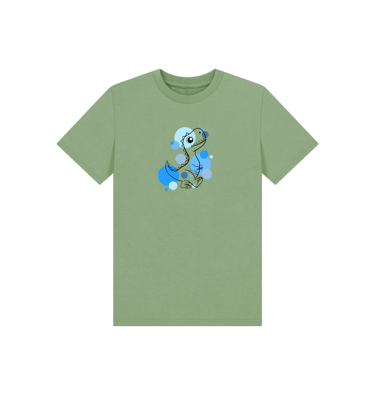 Sage Printed Kids T-Shirt Front