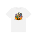 White Printed Kids T-Shirt Front