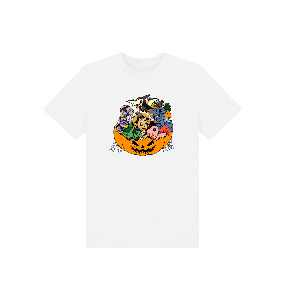 White Printed Kids T-Shirt Front