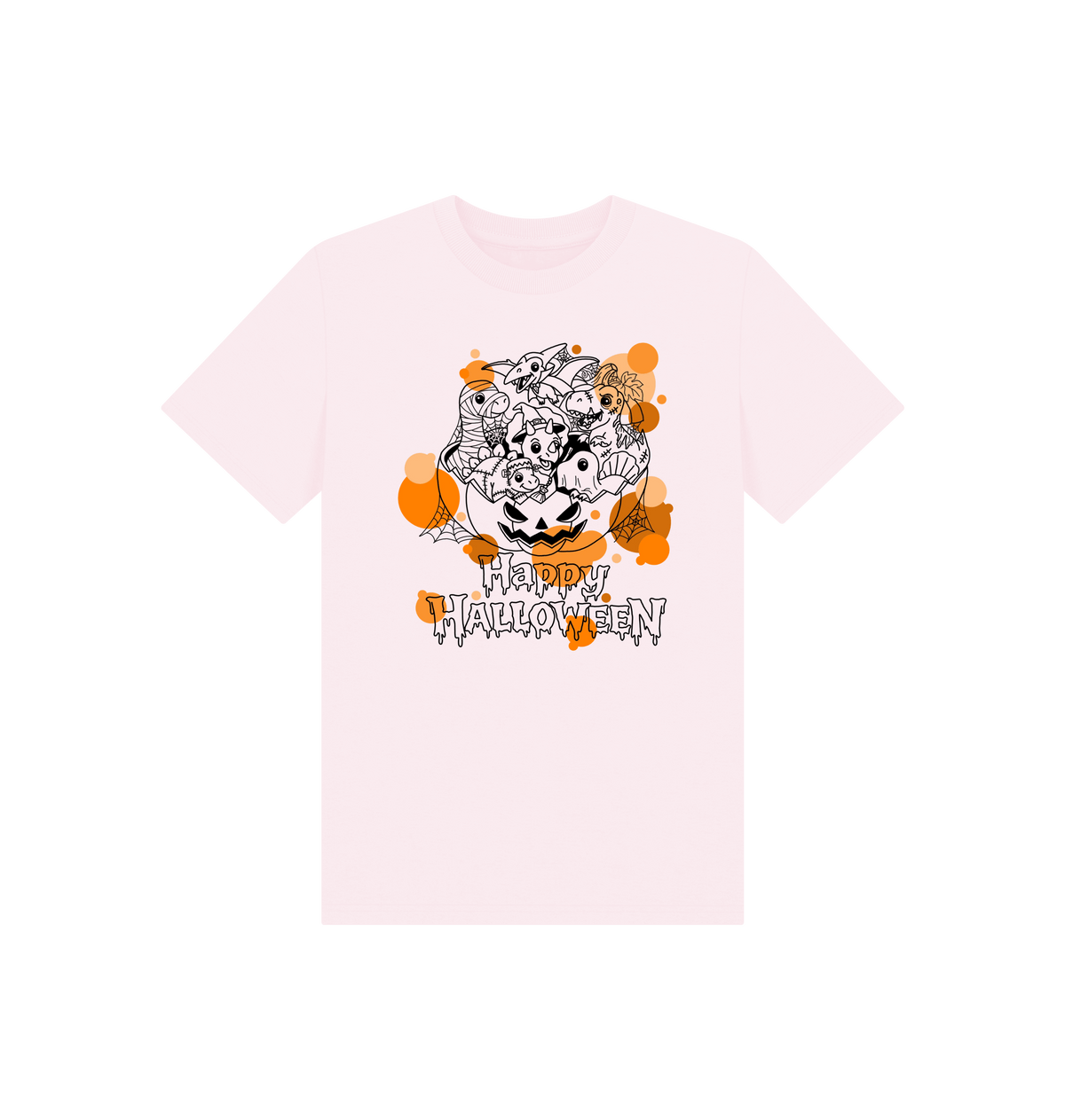 Pink Printed Kids T-Shirt Front