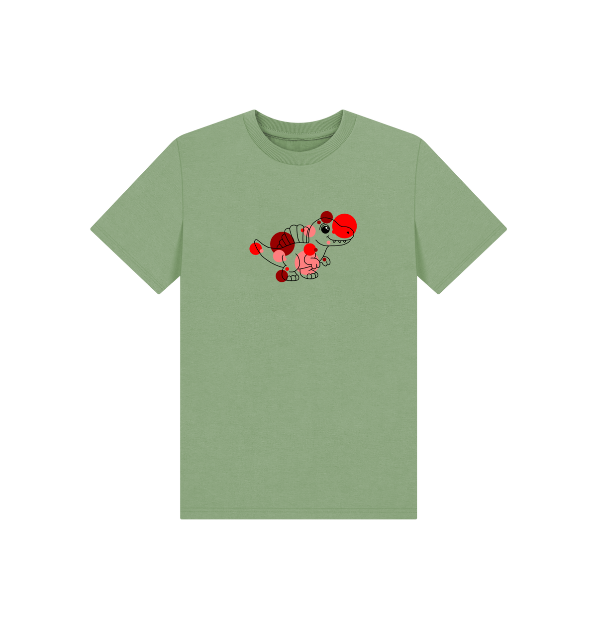 Sage Printed Kids T-Shirt Front