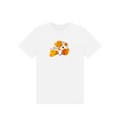 White Printed Kids T-Shirt Front