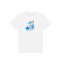 White Printed Kids T-Shirt Front
