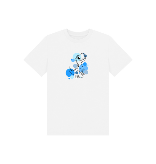 White Printed Kids T-Shirt Front