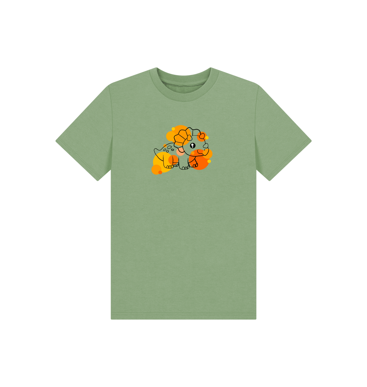 Sage Printed Kids T-Shirt Front