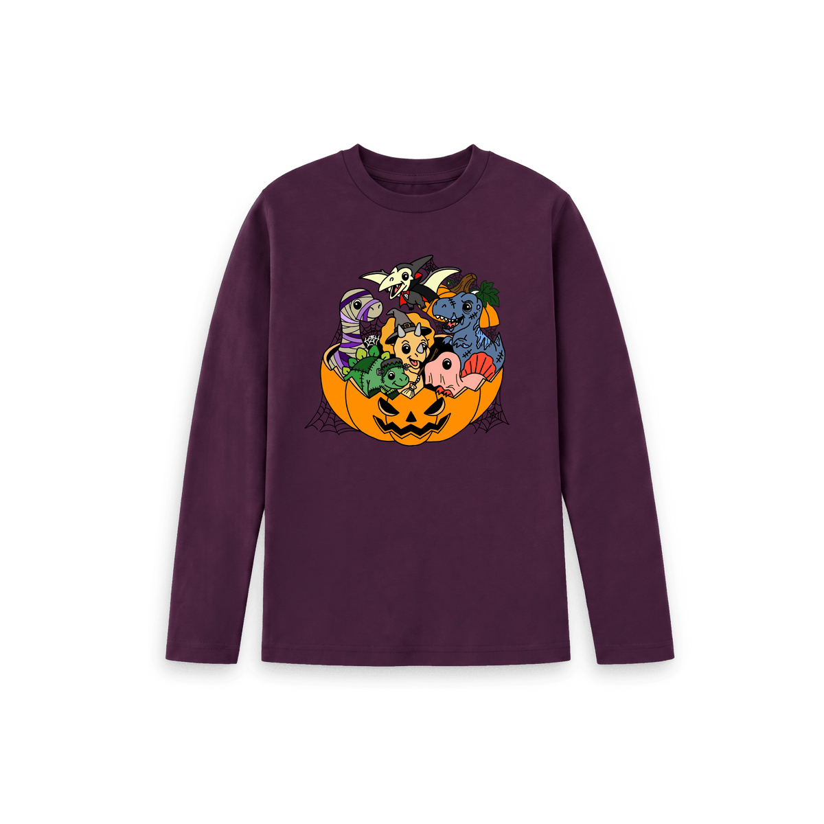 Purple Printed Kids T-Shirt Front