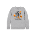 Athletic Grey Printed Kids Jumper Front