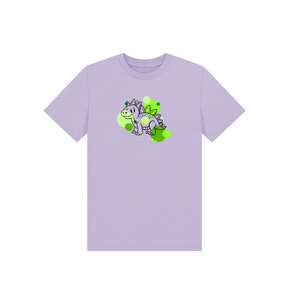 Soft Lilac Printed Kids T-Shirt Front