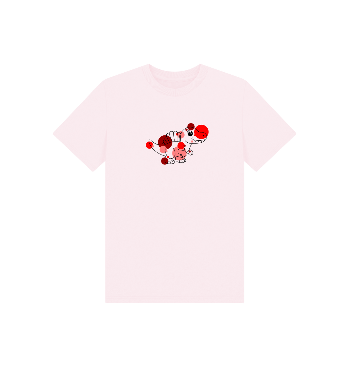 Pink Printed Kids T-Shirt Front