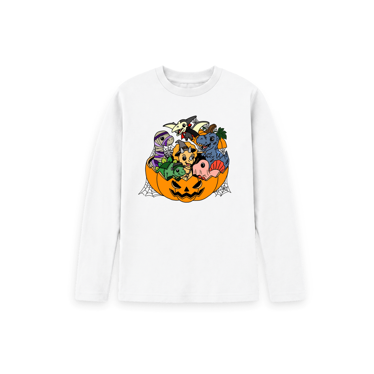 White Printed Kids T-Shirt Front