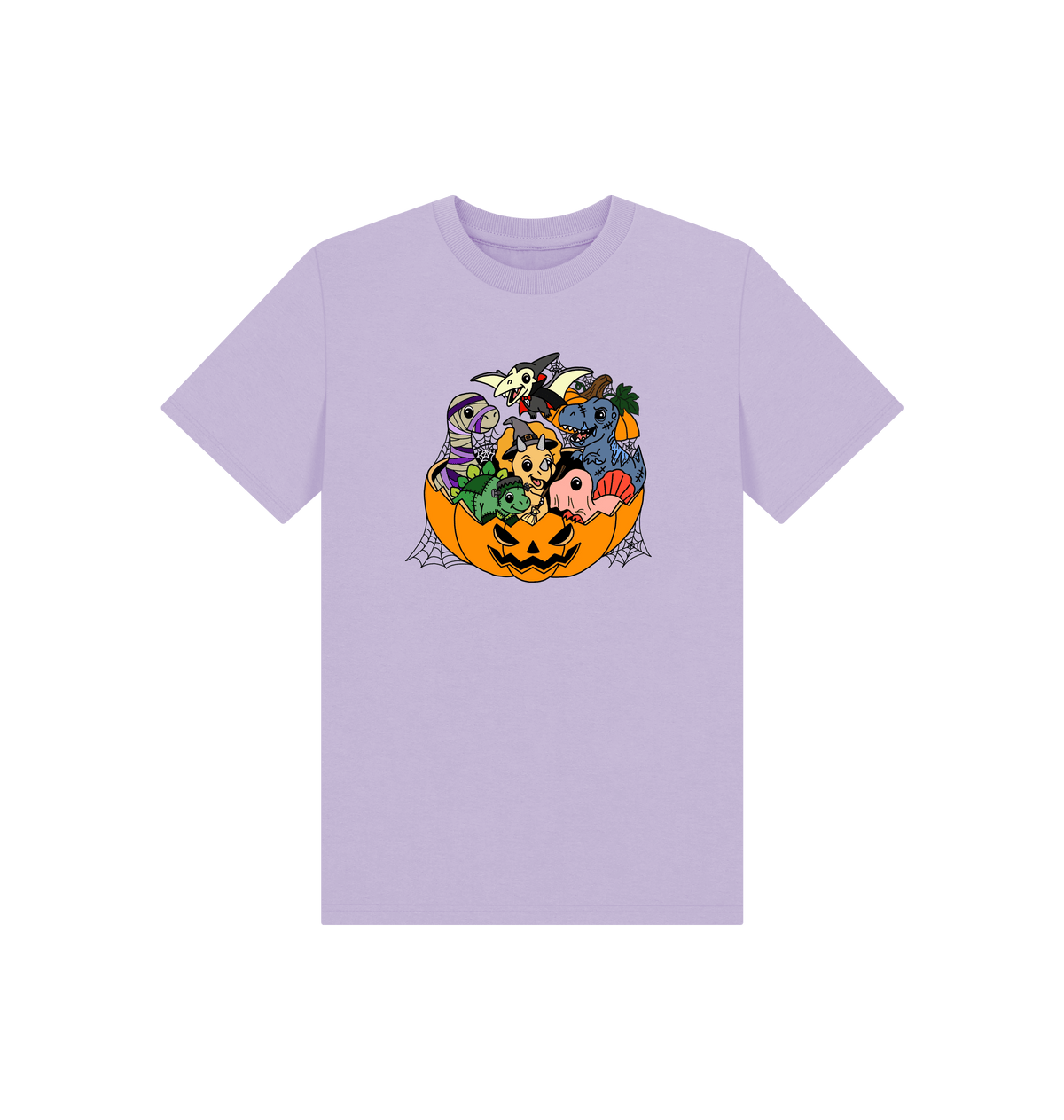 Soft Lilac Printed Kids T-Shirt Front