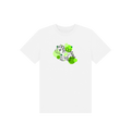 White Printed Kids T-Shirt Front