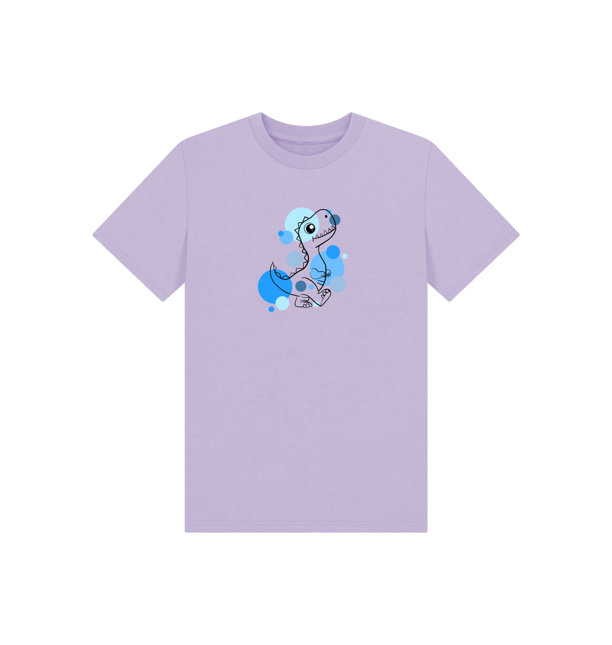 Soft Lilac Printed Kids T-Shirt Front