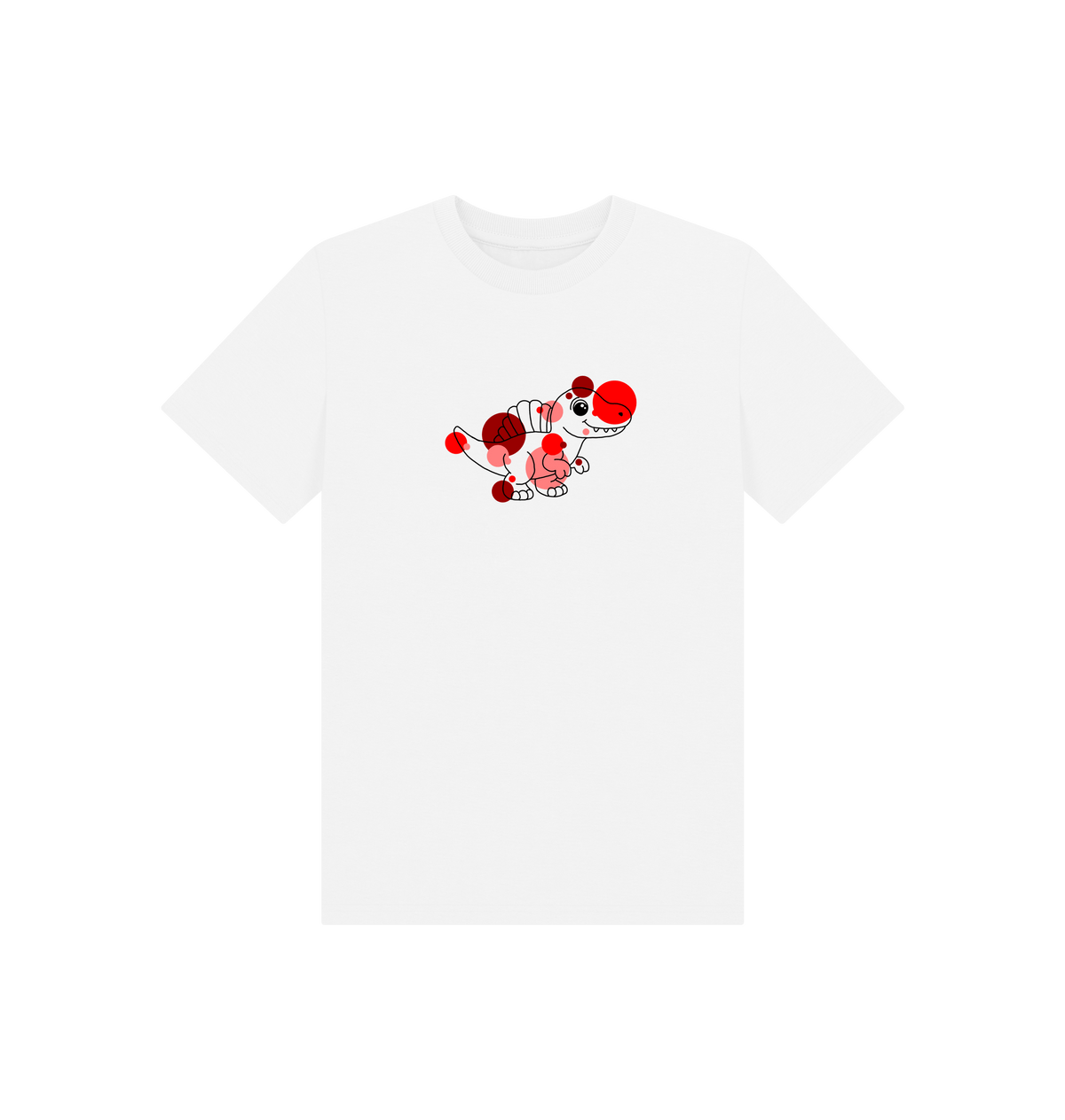 White Printed Kids T-Shirt Front