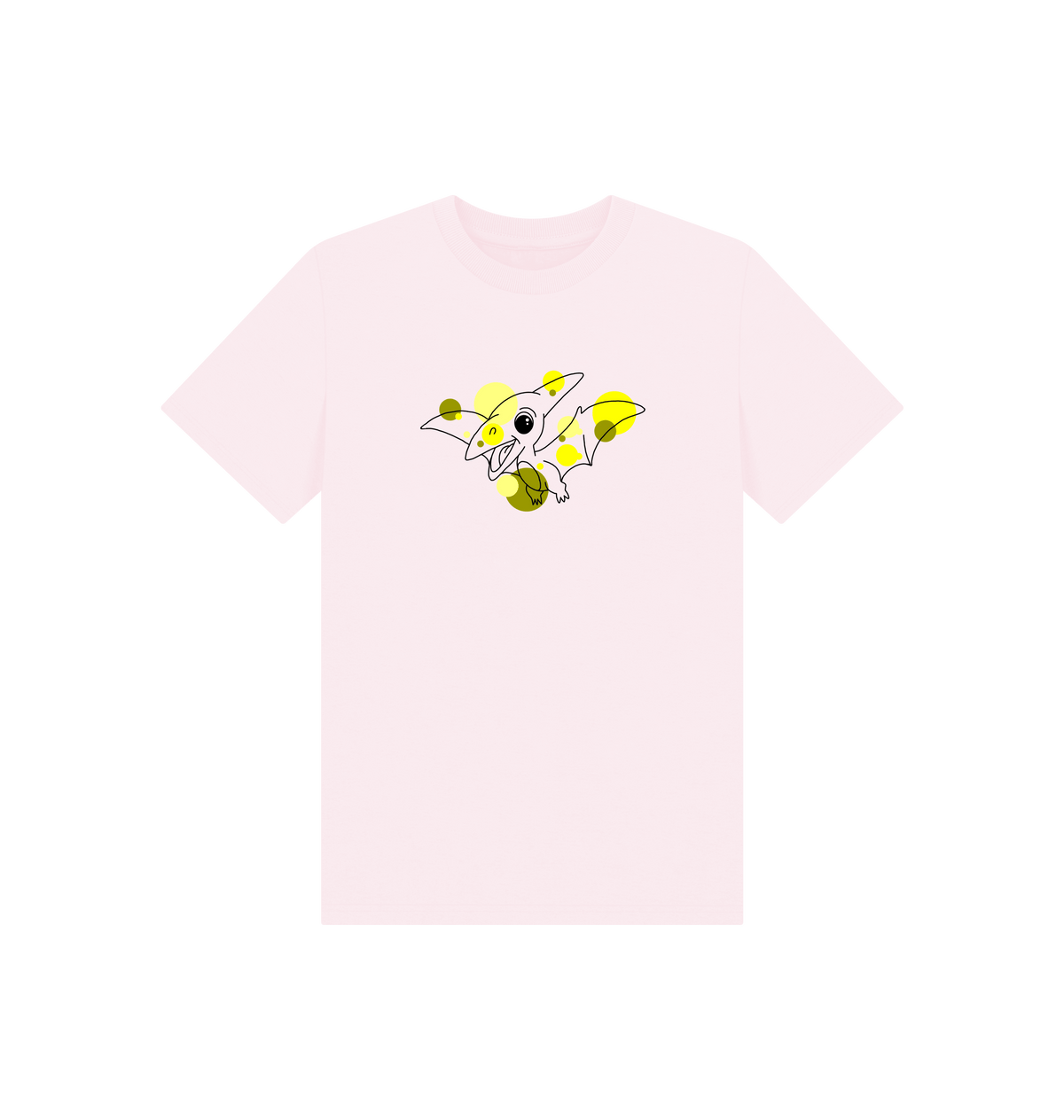 Pink Printed Kids T-Shirt Front