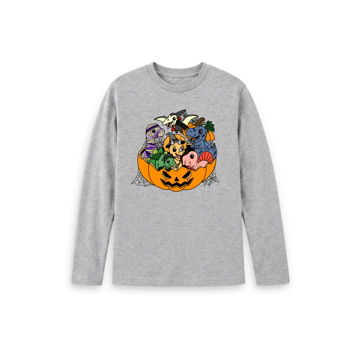 Athletic Grey Printed Kids T-Shirt Front