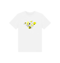 White Printed Kids T-Shirt Front